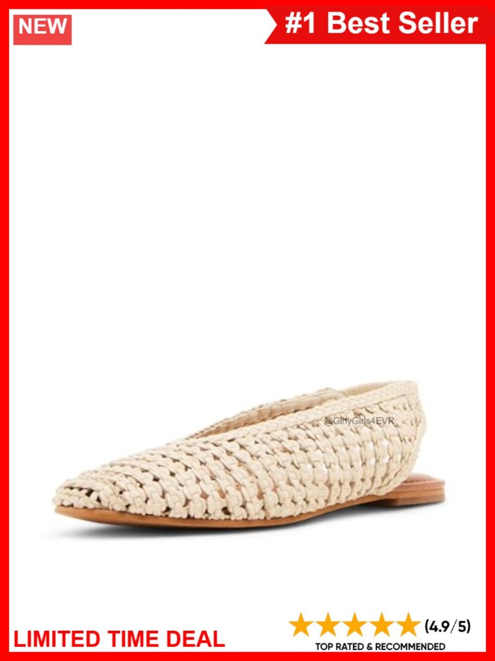 Leather Round Toe Slingback Ballet Flats Casual Everyday Shoes